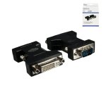 DINIC Monitor Adapter VGA Stecker auf DVI-I Buchse, schwarz